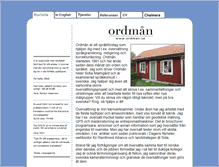 Tablet Screenshot of ordman.se
